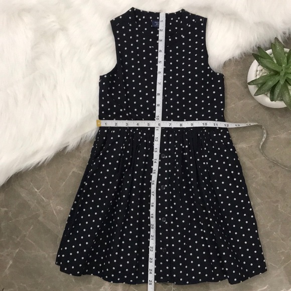 Kids - Gap Kids Navy Polka Dot Dress - size S 6-7 - Picture 6 of 8